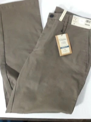 Haggar men's 36x30 Performance cotton blend brown straight fit chinos NWT - Image 1 of 4