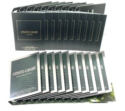 C 20 Roberto Cavalli Uomo 12 ml + Paradise Found 12 ml 20x 1,2ml Parfum Proben