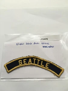 SEATTLE WASHINGTON WHITE BACK STITCH CUB SCOUT CITY STRIP F14476 - Picture 1 of 2
