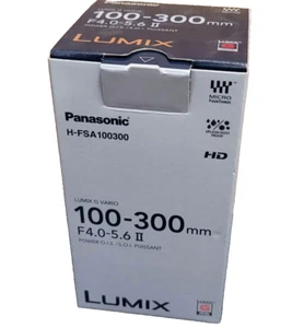 Panasonic Lumix G VARIO 100-300mm F4.0-5.6 II POWER O.I.S. H-FSA100300 MFT New - Picture 1 of 12