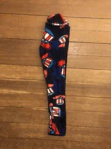 LulaRoe July 4th Pants Leggings Toddler Little Girl - Picture 1 of 1