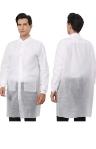 Pack of 5 Disposable Lab Coats - Picture 1 of 2