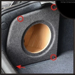für Audi A4 B6 B7 8E Limousine Subwoofer Gehäuse für 25 cm Woofer platzsparend - Picture 1 of 5