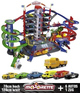 Majorette Super City Garage Parkgarage Parkhaus Autos Eisenbahn Feuerwehr NEU - Bild 1 von 10