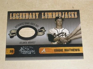 2003 Donruss Classics Legendary Materials Bat #10 Eddie Mathews SAMPLE 1/1 - Picture 1 of 1