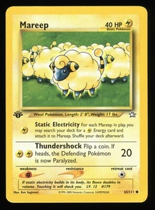 Mareep - 65/111 - Neo Genesis - 1st Edition Common - Pokemon Card - Picture 1 of 2