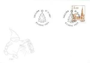 First day cover FDC of ESTONIA 1997 - Christmas - Halliste church - Picture 1 of 2