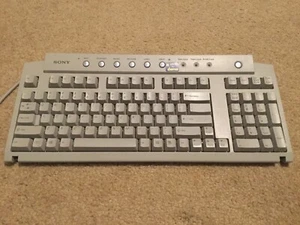 SONY Keyboard Model PCVA-KB1P/UB 100 Key Membrane PS/2 Wired - Picture 1 of 4