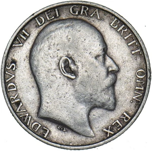 1906 Shilling - Edward VII British Silver Coin - Nice - Bild 1 von 2