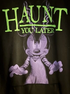 Disney Parks Halloween Minnie “Haunt You Later” Sudadera Sudadera Vestido con Capucha M - Imagen 1 de 7