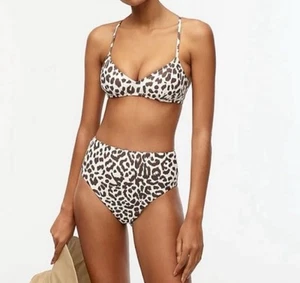 J Crew Classic Sculpt Lana Bikini Top & Hallie High Waist Bottom NWOT Size XS - Picture 1 of 10