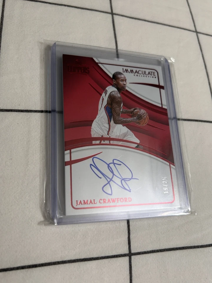 2023-24 Jamal Crawford Panini Colección Inmaculada Sobre Tarjeta Automático/25 Foto 1 de 3