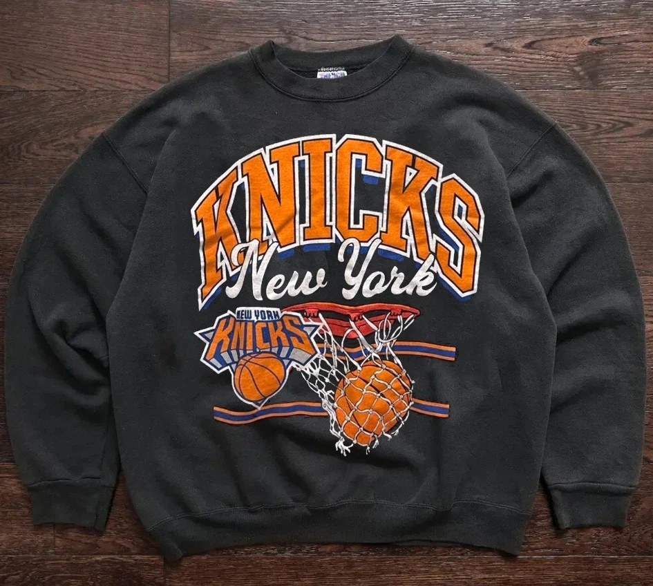 New York Knicks basketball champions logo crewneck sweatshirt VK05192 - Image 1 of 1
