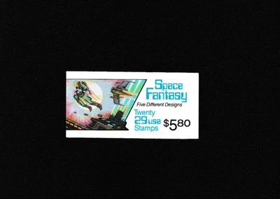 Vintage Space Fantasy Sheet 20 USPS Postage Stamps 29c 1994 5 Designs - Image 1 of 2