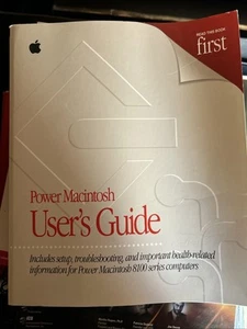 Apple Power Macintosh 8100 Series User’s Guide–Vintage Manual – Rare Collectible - Picture 1 of 6