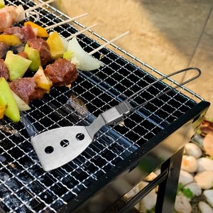 Folding Spatula Camping Cooking Spatula Stainless Steel Cookware for Beach - Picture 1 of 7