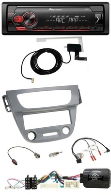 Pioneer 1DIN USB DAB MP3 Lenkrad Autoradio für Renault Megane 3 2012-2014 grau - Bild 1 von 4