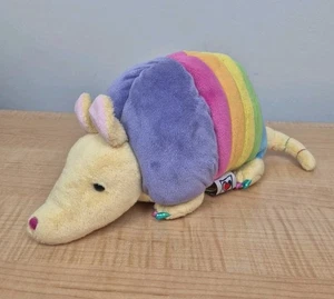 Ganz Webkinz Rainbow Armadillo Plush Stuffed Animal HM471 No Code - Picture 1 of 15