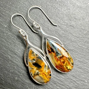 Impresionantes pendientes de plata esterlina con piedras preciosas de primera calidad color vibrante - Imagen 1 de 7