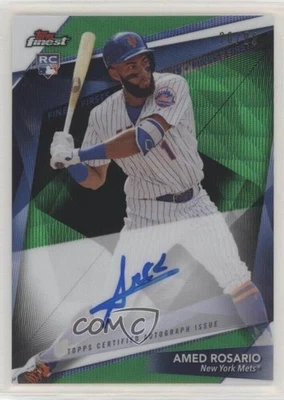 2018 Topps Finest Firsts Green Refractor /99 Amed Rosario #FFA-AR Rookie Auto RC - Image 1 of 2