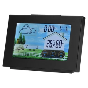 Weather Clock 12/24 Hour Display Digital Clock Temperature Humidity Test For - Picture 1 of 12
