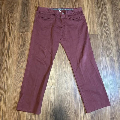 Vintage D&G Dolce & Gabbana Maroon Buttoned Pocket Men’s Pants Size US38 IT52 - Image 1 of 4