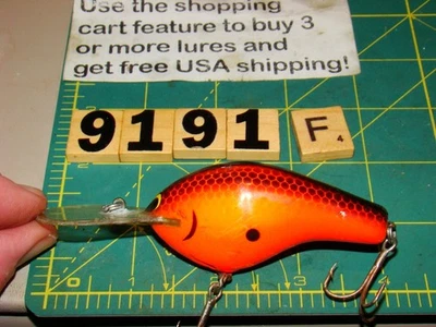 V9191 F BAGLEY DIVING BALSA B 3 III ALL BRASS WITH LEAD LIP FISHING LURE - Image 1 of 4