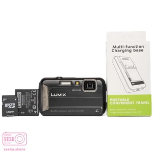 Panasonic LUMIX DMC-FT30 16.1MP Black Digital Camera Well Used - Picture 1 of 7
