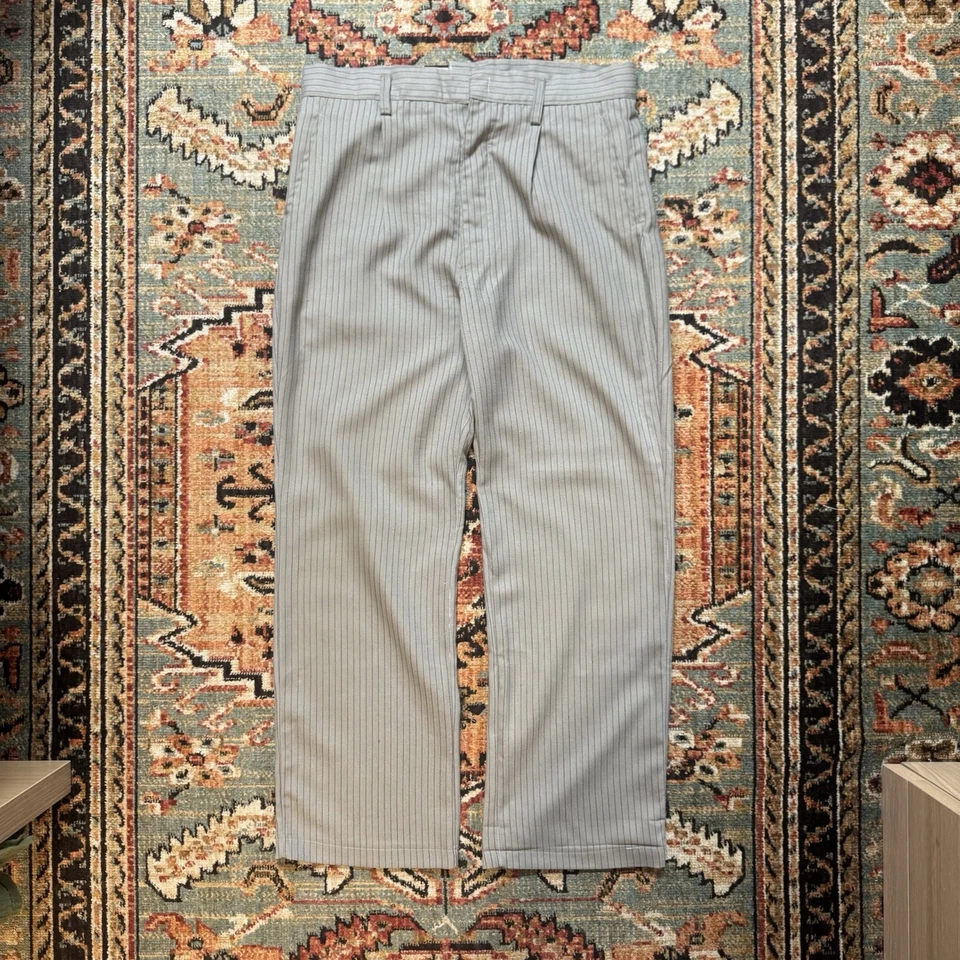 True Vintage Antique 1930s 40s Striped Pants 32x28 Great Depression Workwear - Image 1 of 4