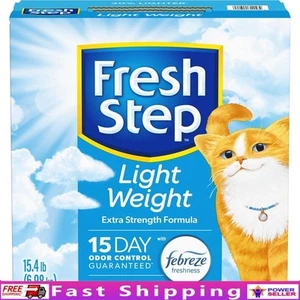 Ligera arena para gatos aglomerada con Febreze 15 días control de olores bajo polvo nueva - Imagen 1 de 18
