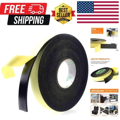 Cinta aislante de espuma adhesiva de alta densidad, sellado, puertas, resistente al clima, agua... Foto 1 de 4