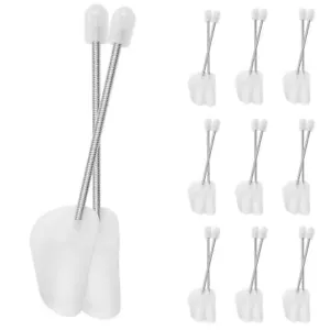 5-10 x PAIRS OF SHOE TREE TREES PLASTIC MAINTAIN SHAPE SHOES FOOTWEAR WHITE LAST - Picture 1 of 12