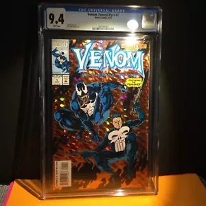Venom Funderal Pyre #1 CGC 9,4 casi nuevo WP Marvel Comics 8/93 1993 Punisher Holo Grafx - Imagen 1 de 9