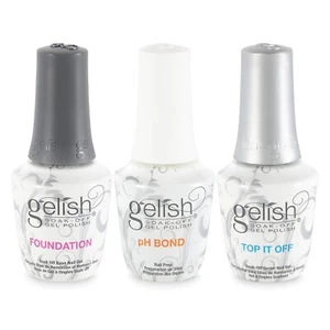 Base Gelish Terrific Trio Essentials, pH Bond y gel Top It Off 0,5 oz - Imagen 1 de 1
