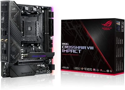 Asus ROG X570 Crosshair VIII Impact AMD AM4 Ryzen 3000 Mini-DTX SFF - Image 1 of 4