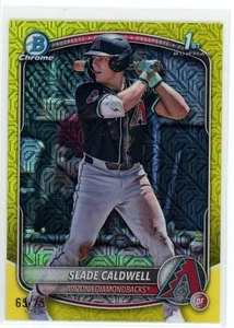 Slade Caldwell 2025 Bowman Chrome 1st Yellow Mega Box Mojo /75 Arizona RC BCP-21 - Bild 1 von 2