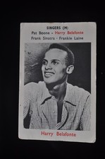 MAPLE LEAF GUM INTERNATIONAL 1958  CARD HARRY BELAFONTE