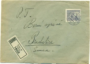 Cubierta registrada Checoslovaquia Praga-86-Veletrhy 16.I 1947 - Imagen 1 de 1