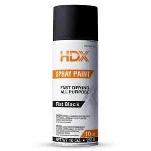 10 oz. Flat Black All-Purpose Spray Paint for Interior and Exterior Use 2 Pack - Picture 1 of 7