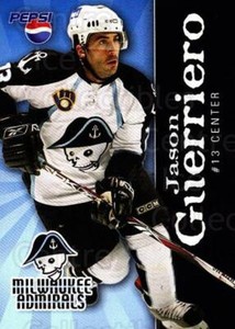 2007-08 Milwaukee Admirals Pepsi #8 Jason Guerriero