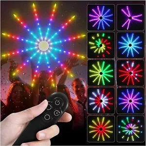 USB Magic Fireworks String Light RGB Remote Control Decorative Light Party Decor - Picture 1 of 20