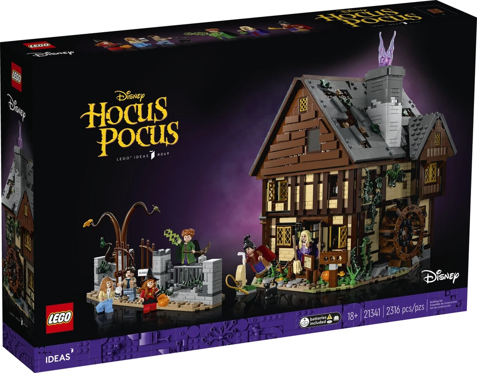 LEGO® Ideas 21341 Disney Hocus Pocus: La casa delle streghe delle sorelle Sanderson NUOVO - Immagine 1 di 4