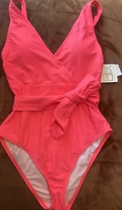 BCA by Rebecca Virtue Women's Swimsuit One Piece Sz#S/P hot pink NWT - Picture 1 of 11