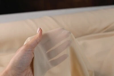 Tela Multi Chifón Taupe Hi - 60" Ancho Tela Transparente Suave y Mate 9017 Foto 1 de 4