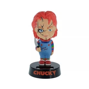 New Officially Licensed Child's Play Good Guys Chucky Solar-Powered Bobblehead - Picture 1 of 2