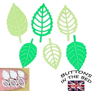 6 Decorative Leaves Metal Cutting Dies, Leaf Card making Scrapbooking C3 - Picture 1 of 7