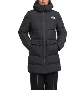 The North Face Gotham Mid Parka 550 Down Winter Jacket Womens Small Asphalt Grey - Picture 1 of 14