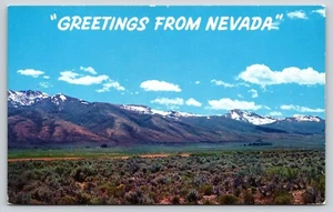 Postal Saludos desde Nevada Ruby Mountains y Purple Sage - Imagen 1 de 2