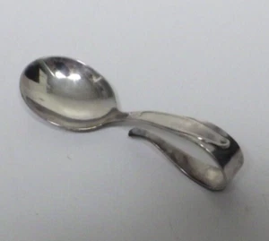 Wm Rogers Curved Handle Baby Feeding SPOON Vintage 1960s Silver plated Made USA - Picture 1 of 6