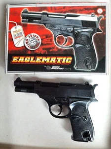 Hochwertige Spielzeugpistole Pistole  Eaglematic  Polizist Agent Fasching NEU - Bild 1 von 5